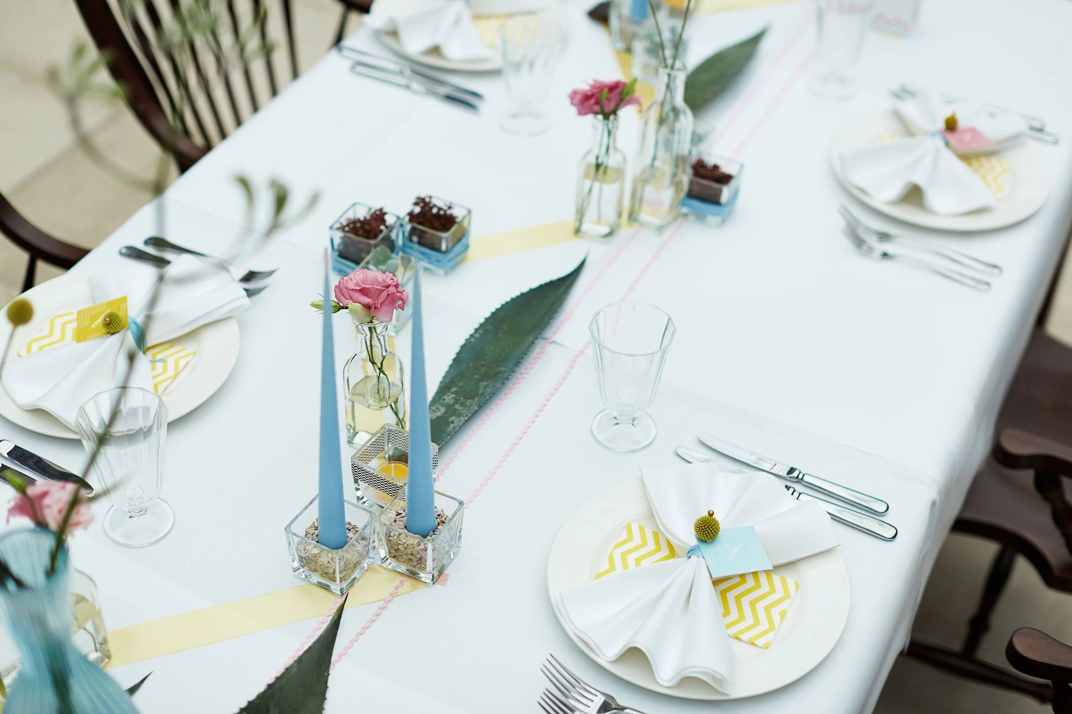Luxury private dining birthday tablescape