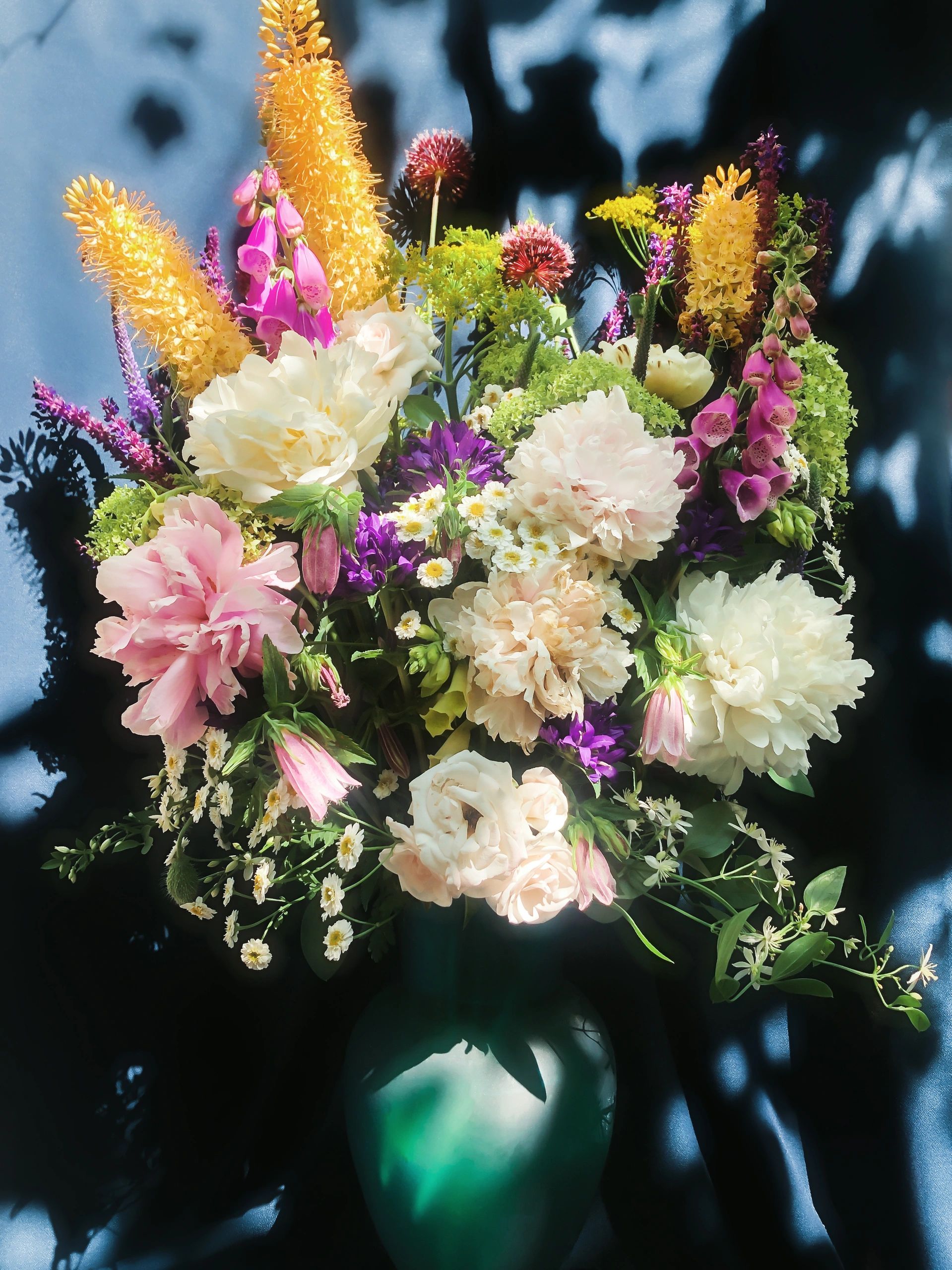 Romantic countryside bouquet styled for decor