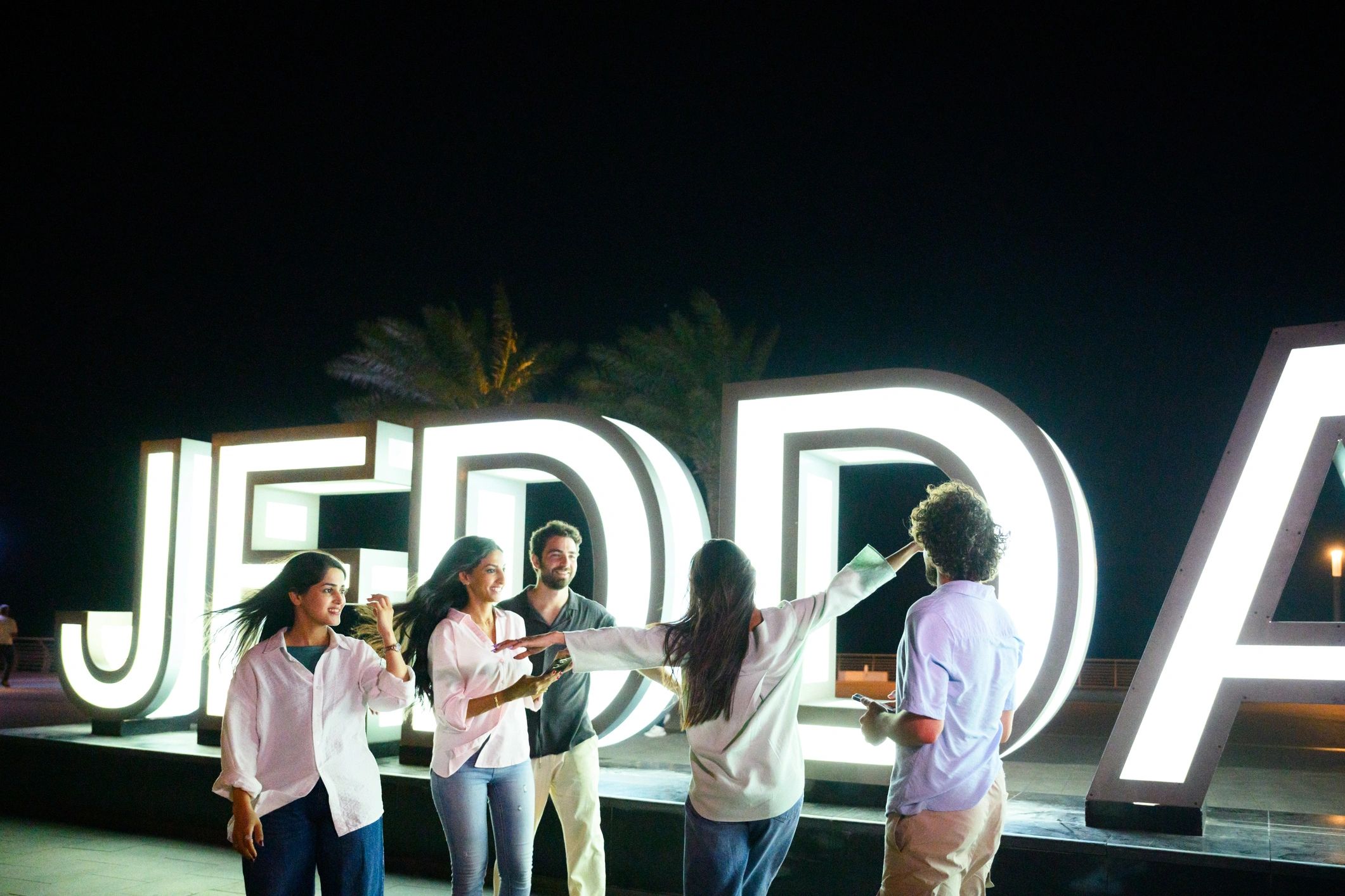 Evening gala celebration in an illuminated venue